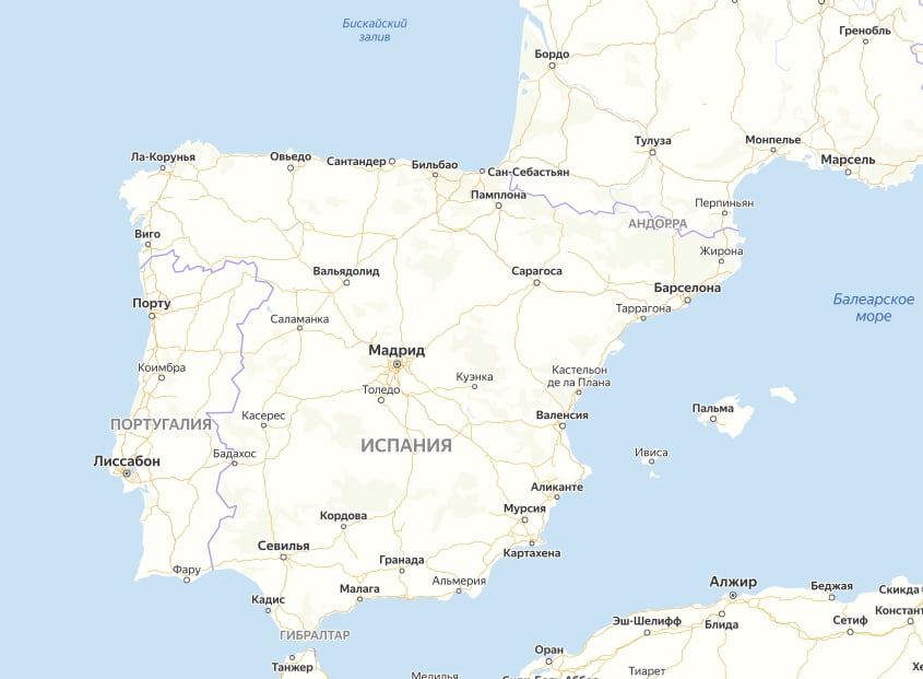 Geograficheskoe polozhenie Ispanii